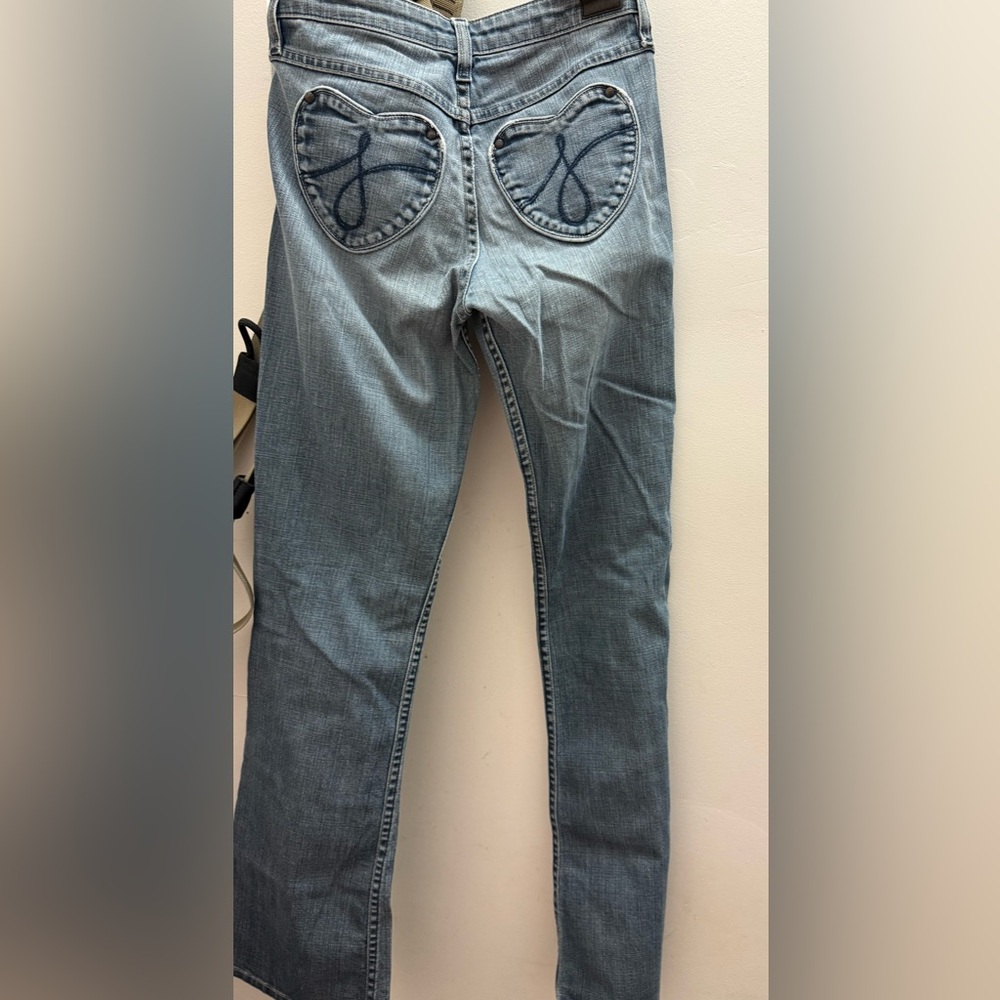 Juicy Couture Light Blue flare Jeans Heart pockets